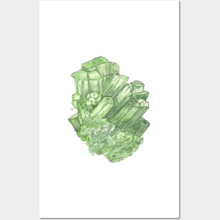 Emerald Cluster Posters and Art